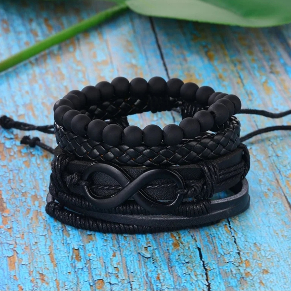 4 pc leather Infinity Set